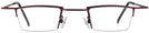 Rectangle Desert Rose Goo Goo Eyes 876 Single Vision Half Frame View #2