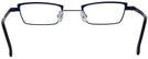 Rectangle Matte Blue W/ Black Goo Goo Eyes 877 Single Vision Half Frame View #4