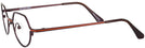 Round Matte Brown W/ Orange Goo Goo Eyes 882 Single Vision Full Frame View #3