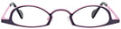 Unique Purple On Pink Goo Goo Eyes 890 Single Vision Half Frame View #2