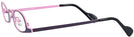 Unique Purple On Pink Goo Goo Eyes 890 Single Vision Half Frame View #3