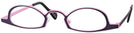 Unique Purple On Pink Goo Goo Eyes 890 Single Vision Half Frame View #1