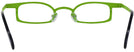 Oval,Unique Black On Green Goo Goo Eyes 891 Single Vision Half Frame View #4