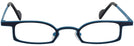 Oval,Unique Blue On Blue Goo Goo Eyes 891 Single Vision Half Frame View #2