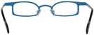 Oval,Unique Blue On Blue Goo Goo Eyes 891 Single Vision Half Frame View #4