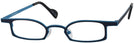 Oval,Unique Blue On Blue Goo Goo Eyes 891 Single Vision Half Frame View #1