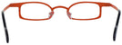 Oval,Unique Brown On Orange Goo Goo Eyes 891 Single Vision Half Frame View #4