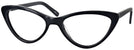 Cat Eye Black Goo Goo Eyes 898 Single Vision Full Frame View #1