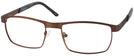 Rectangle Morning Coffee Brown Goo Goo Eyes 845 Single Vision Full Frame View #1
