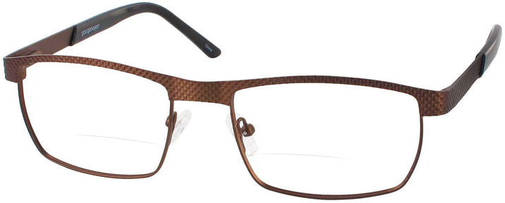 Rectangle Morning Coffee Brown Goo Goo Eyes 845 Bifocal View #1