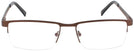 Rectangle Morning Coffee Brown Goo Goo Eyes 846 Single Vision Full Frame View #2