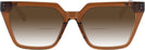 Oversized,Square Bashful Brown Goo Goo Eyes 899 w/ Gradient Bifocal Reading Sunglasses View #2