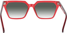 Oversized,Square Cherry Red Goo Goo Eyes 899 w/ Gradient Progressive Reading Sunglasses View #4