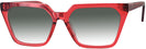 Oversized,Square Cherry Red Goo Goo Eyes 899 w/ Gradient Progressive No-Line Reading Sunglasses View #1