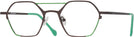 Unique Satin Bronze/chartreuse Goo Goo Eyes 911 Computer Style Progressive View #1