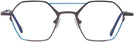 Unique Gunmetal/blue Goo Goo Eyes 911 Progressive No-Lines View #2