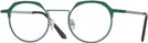 Round Hunter Green on Matte Grey Goo Goo Eyes 912 Single Vision Full Frame View #1