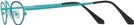 Oval Matte Blurple On Teal Goo Goo Eyes 913 Single Vision Half Frame View #3