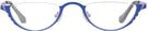 Oval Matte Blue On Lilac Goo Goo Eyes 914 Single Vision Half Frame View #2