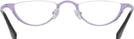 Oval Matte Blue On Lilac Goo Goo Eyes 914 Single Vision Half Frame View #4