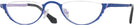 Oval Matte Blue On Lilac Goo Goo Eyes 914 Single Vision Half Frame View #1