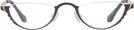 Oval Dark Matte Brown On Pink Goo Goo Eyes 914 Single Vision Half Frame View #2