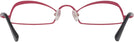 Unique Matte Cranberry Goo Goo Eyes 915 Single Vision Half Frame View #4