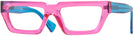 Rectangle Transparent Pink And Blue Goo Goo Eyes 922 Single Vision Full Frame View #1