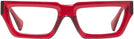 Rectangle Transparent Red Goo Goo Eyes 922 Single Vision Full Frame View #2