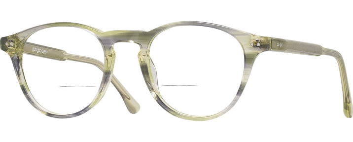Round Green Stripe Goo Goo Eyes 926 Bifocal View #1