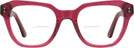 Square Transparent Cranberry Goo Goo Eyes 928 Bifocal View #2