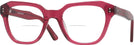 Square Transparent Cranberry Goo Goo Eyes 928 Bifocal View #1