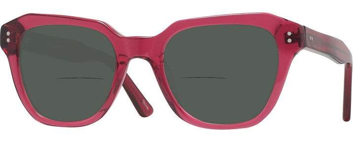 Square Transparent Cranberry Goo Goo Eyes 928 Bifocal Reading Sunglasses View #1