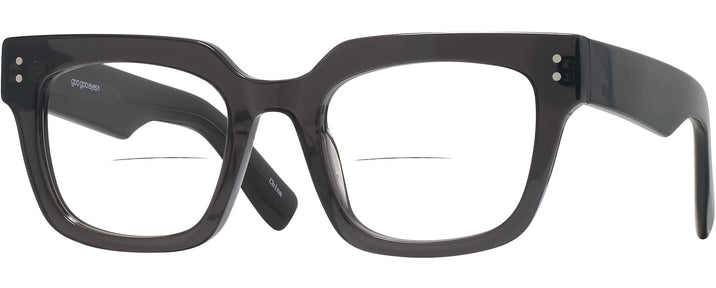 Square,Oversized Transparent Black Goo Goo Eyes 929 Bifocal View #1