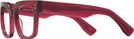 Square,Oversized Transparent Cranberry Goo Goo Eyes 929 Bifocal View #3