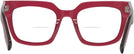 Square,Oversized Transparent Cranberry Goo Goo Eyes 929 Bifocal View #4