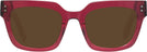 Square,Oversized Transparent Cranberry  Goo Goo Eyes 929 Progressive Reading Sunglasses View #2