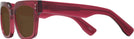 Square,Oversized Transparent Cranberry  Goo Goo Eyes 929 Bifocal Reading Sunglasses View #3
