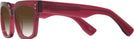 Square,Oversized Transparent Cranberry  Goo Goo Eyes 929 w/ Gradient Bifocal Reading Sunglasses View #3