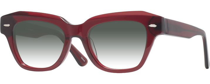 Square Transparent Red Goo Goo Eyes 932 w/ Gradient Progressive Reading Sunglasses View #1