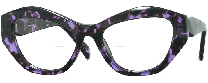 Cat Eye Purple Tortoise Goo Goo Eyes 933 Bifocal View #1