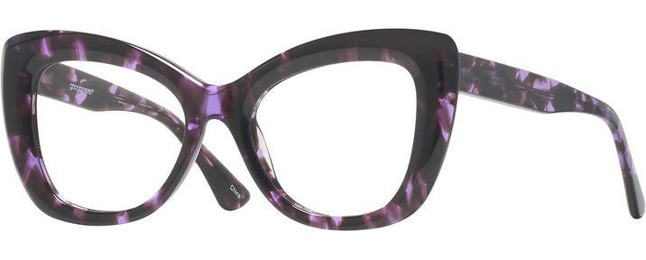 Cat Eye Purple Tortoise Goo Goo Eyes 934 Single Vision Full Frame View #1