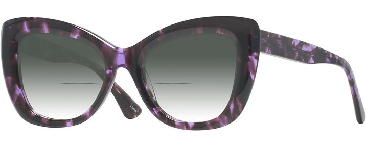 Cat Eye Purple Tortoise Goo Goo Eyes 934 w/ Gradient Bifocal Reading Sunglasses View #1