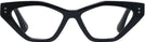 Cat Eye Black Goo Goo Eyes 935 Single Vision Full Frame View #2