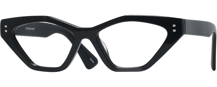 Cat Eye Black Goo Goo Eyes 935 Single Vision Full Frame View #1