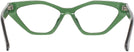 Cat Eye Green With Tortoise Temple Goo Goo Eyes 935 Single Vision Full Frame View #4
