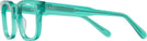 Square Transparent Teal Green Goo Goo Eyes 936 Single Vision Full Frame View #3