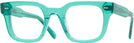 Square Transparent Teal Green Goo Goo Eyes 936 Single Vision Full Frame View #1