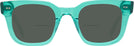 Square Transparent Teal Green Goo Goo Eyes 936 Bifocal Reading Sunglasses View #2