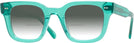 Square Transparent Teal Green Goo Goo Eyes 936 w/ Gradient Bifocal Reading Sunglasses View #1
